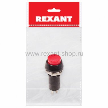 Фотография товара 'Rexant Выключатель-кнопка 250V 1А (2с) 36-3030-1'