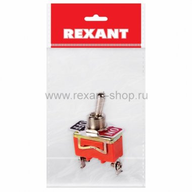 Фотография товара 'Rexant Тумблер 250V 15А (2c) ON-OFF однополюсный 36-4110-1'