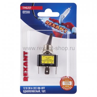 Фотография товара 'Rexant Тумблер 12V 30А (3c) 06-0334-B'