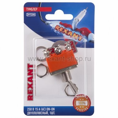 Фотография товара 'Rexant Тумблер 250V 15А (6c) 06-0327-B'