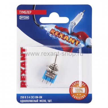Фотография товара 'Rexant Тумблер 250V 3А 06-0322-A'