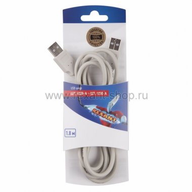 Фотография товара 'Rexant Шнур USB-А, USB-A 1.8M 06-3152'