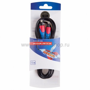 Фотография товара 'Rexant Шнур оптический Toslink 1.5М 06-3129'