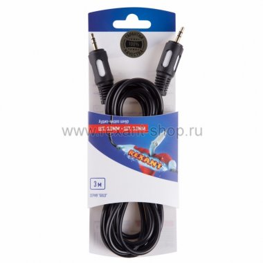Фотография товара 'Rexant Шнур стерео шт. 3.5 мм 06-3010'
