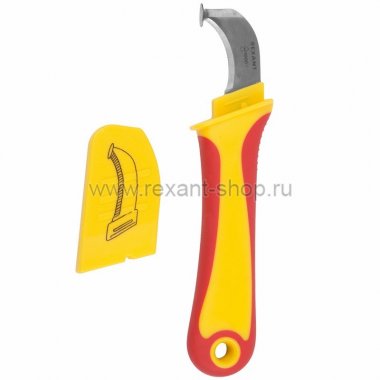 Фотография товара 'Rexant Нож монтажника нержавеющая сталь с "пяткой"'