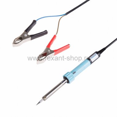 Фотография товара 'Rexant Паяльник с зажимами «крокодил» 12В/40Вт 12-0189'