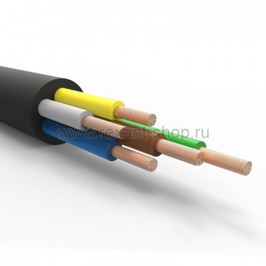 Фотография товара 'Rexant Кабель КГтп-ХЛ 5х4 мм? 100 м ГОСТ 01-8433'