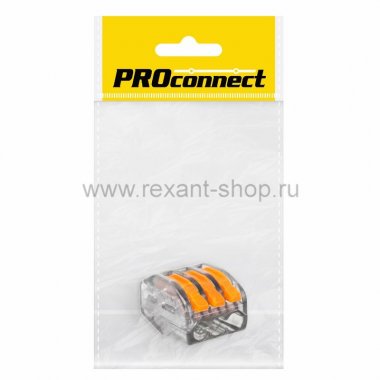 Фотография товара 'Rexant Соединительная клемма многоразовая, 3-х проводная 07-5253-1-9'