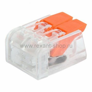 Фотография товара 'Rexant Универсальная компактная клемма, 2-проводная 07-5206'