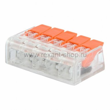 Фотография товара 'Rexant Универсальная компактная клемма, 5-прoводная 07-5210'
