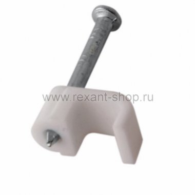 Фотография товара 'Rexant Крепеж кабеля плоский 4 х 2 мм 07-4204-20'