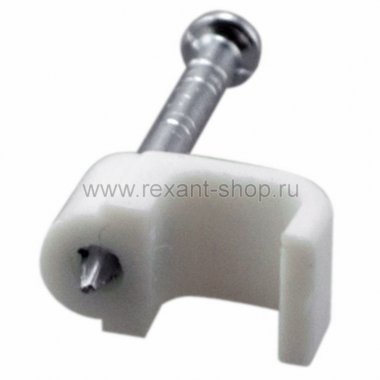 Фотография товара 'Rexant Крепеж кабеля плоский 6 х 4 мм 07-4206-20'