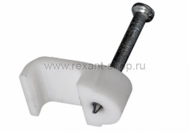 Фотография товара 'Rexant Крепеж кабеля плоский 8 х 3 мм 07-4207-20'