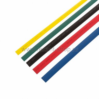 Фотография товара 'Rexant Набор термоусадочной трубки 12,0/6,0 мм 29-0162'