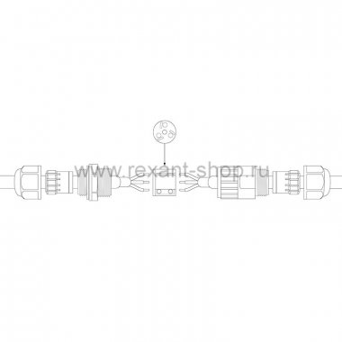Фотография товара 'Rexant Соединитель кабельный IP68 07-5905-8'