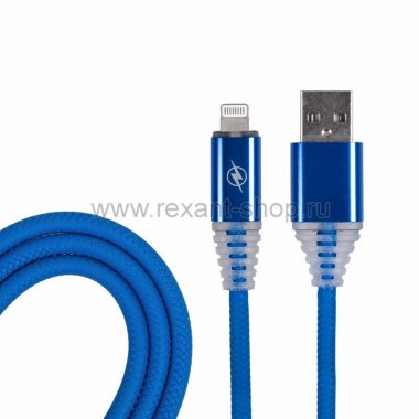 Фотография товара 'Rexant USB кабель для iPhone 5/6/7/8/X моделей 18-7024-9'