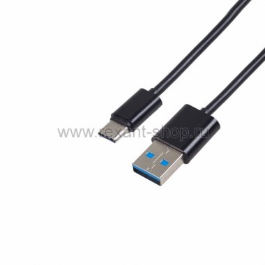 Фотография товара 'Rexant Шнур USB 3.1 Type-C (male)-USB 2.0 18-1889-9'