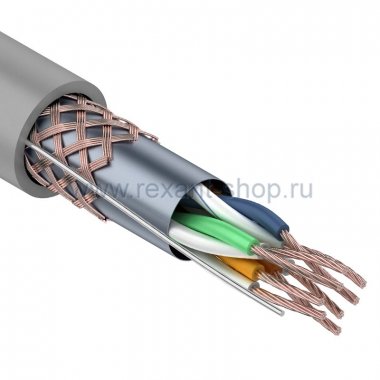 Фотография товара 'Rexant Кабель SFTP 4PR 24AWG CAT5e 01-0343'