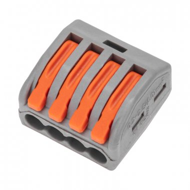 Фотография товара 'Rexant 07-5254-4 Универсальная клемма СМК 222-414, 4-проводная'