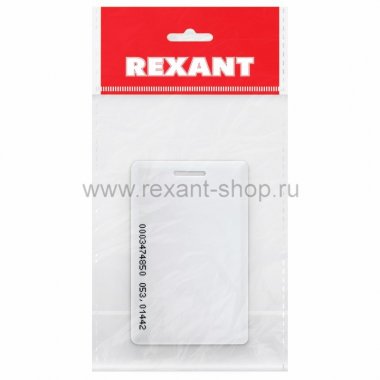 Фотография товара 'Rexant Электронный ключ (карта с прорезью) 125KHz формат EM Marin 46-0227-1'