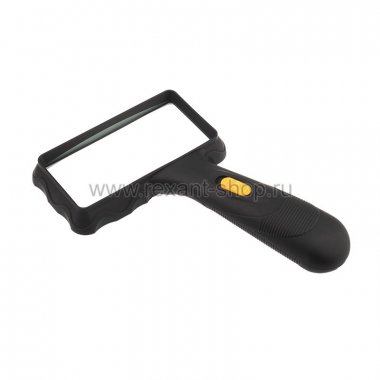 Фотография товара 'Rexant Лупа ручная квадратная «Soft Touch», 2X 31-1110-9'