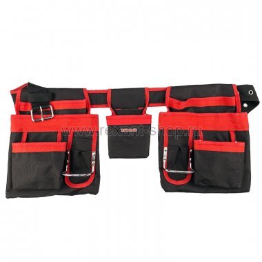 Фотография товара 'Rexant Сумка-пояс монтажника двойная RE-15 12-5611'