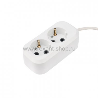 Фотография товара 'Rexant Удлинитель 2 гнезда 1.5 м 11-2412'