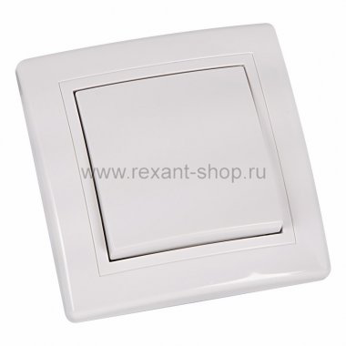 Фотография товара 'Rexant Выключатель одноклавишный, скрытой установки 78-0119'