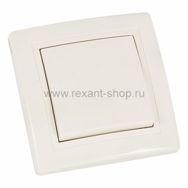 Фотография товара 'Rexant Выключатель одноклавишный, проходной 78-0129'