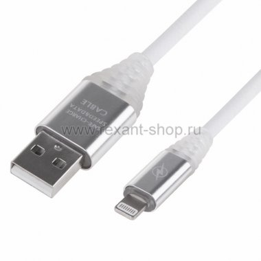 Фотография товара 'Rexant USB кабель для iPhone 5/6/7/8/Х моделей 18-7021'