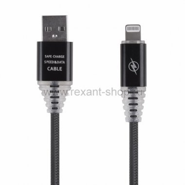 Фотография товара 'Rexant USB кабель для iPhone 5/6/7/8/Х моделей 18-7022'