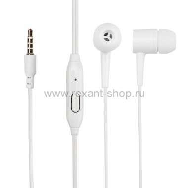 Фотография товара 'Rexant Наушники пластмассовые Y-1 Extra Bass с микрофоном 18-2028-9'