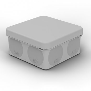 Фотография товара 'Rexant 28-3078 Коробка распаячная для прямого монтажа ОУ, HF, 80х80х40мм, IP67'