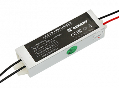 Фотография товара 'Rexant Источник питания 12 V 5 W с проводами 200-005-6'