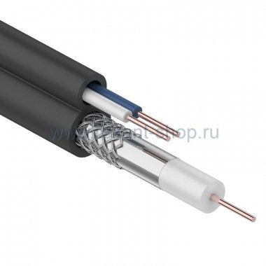 Фотография товара 'Rexant Кабель Видеонаблюдения D=5мм +2*0.5мм 01-4002'
