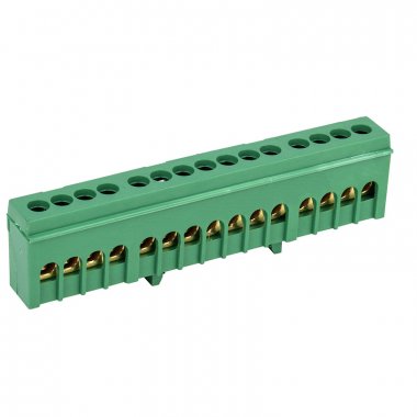 Фотография товара 'Rexant 11-2323 Шина PE «земля» в корпусном зеленом изоляторе'