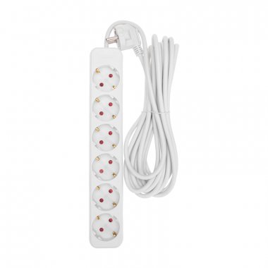 Фотография товара 'Rexant 13-4045 Удлинитель STANDARD 6 гнезд, 5м, 3х1,0мм?, с/з'