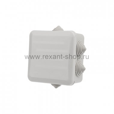 Фотография товара 'Rexant Коробка распаячная ОУ, 100x100x50, винт IP44, 28-3058'
