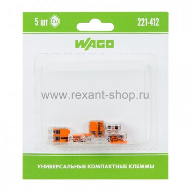 Фотография товара 'Rexant Универсальная 2-х проводная клемма, 07-5161-05'