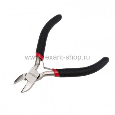 Фотография товара 'Rexant Бокорезы Мини 120 мм никелированные, авторазжим, обливные рукоятки, 12-4602'