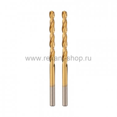Фотография товара 'Rexant Сверло по металлу 3,2 мм «Стандарт+» (P6M5 M-2), DIN 338, 91-0524'