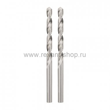 Фотография товара 'Rexant Сверло по металлу 2,5 мм HSS, DIN 338, 91-0554'