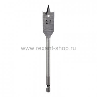 Фотография товара 'Rexant Сверло перовое по дереву 25х300 мм (шестигранный хвостовик), 91-0774'