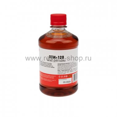 Фотография товара 'Rexant Флюс для пайки REXANT, ЛТИ-120, 500 мл, 09-3628'