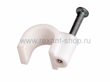 Фотография товара 'Rexant Крепеж кабеля круглый 8мм 07-4008'
