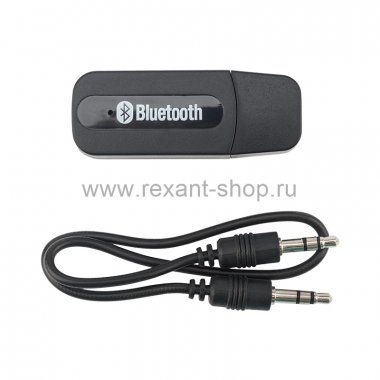 Фотография товара 'Rexant Bluetooth - AUX адаптер 3,5 мм питание от USB, 18-2410'
