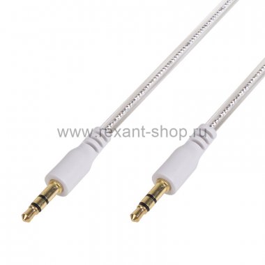 Фотография товара 'Rexant Аудиокабель AUX 3.5 мм гелевый 1 м, 18-4083'
