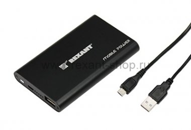 Фотография товара 'Rexant Портативное зарядное устройство Power Bank 2 100 mAh USB , 30-0210'