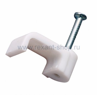 Фотография товара 'Rexant Крепеж кабеля плоский 5мм х 2мм 07-4205'