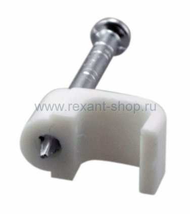 Фотография товара 'Rexant Крепеж кабеля плоский 6мм х 4мм 07-4206'